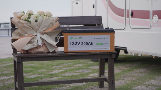 volt a energia solare Marine Rv Battery di stoccaggio 12 del campeggiatore della batteria della barca di 12.8V 100ah 200ah Lifepo4